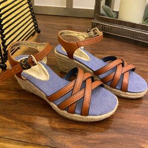 Tommy Hilfiger wedge sandals - kids size 13